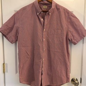 J Crew Men’s Short Sleeve Button Up Shirt XL